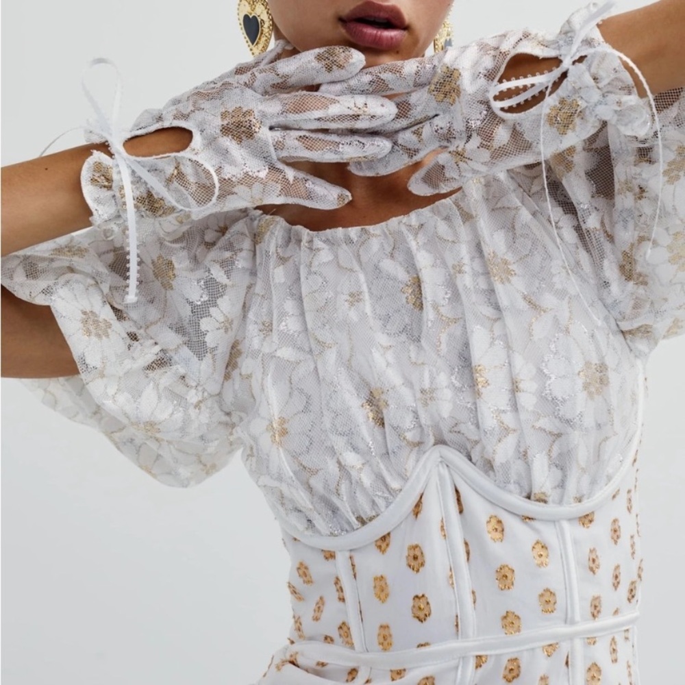 For love & lemons Lupita mini corset dress S - Picture 3 of 5
